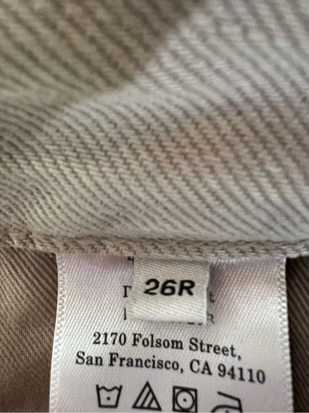 Everlane The Long A-Line Denim Shorts Garment-Dyed Tan Size 26 Regular NWOT
